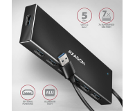 Axagon HMC-WL9 USB-C 10Gbps Wireless Charging 9in1 hub - 1485465 - zdjęcie 3